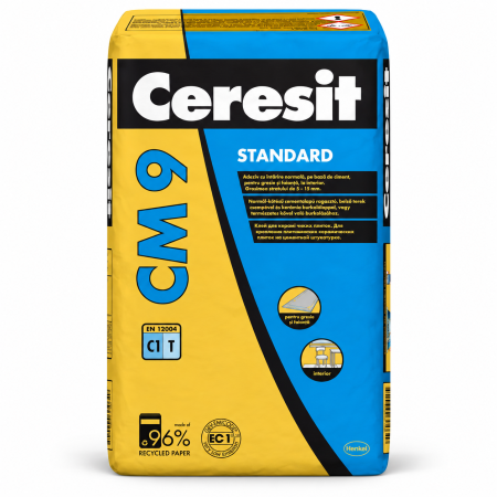 Adeziv gresie si faianta Ceresit CM 9 Standard, 25 kg